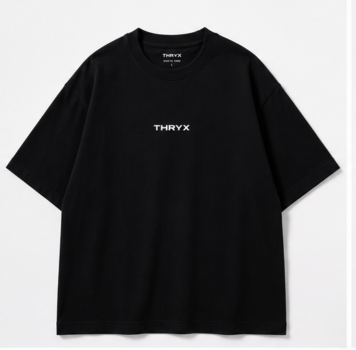thryx oversized tee black thryx oversized tee black