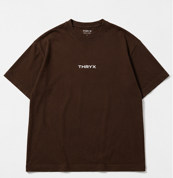 thryx oversized tee – brown thryx oversized tee – brown