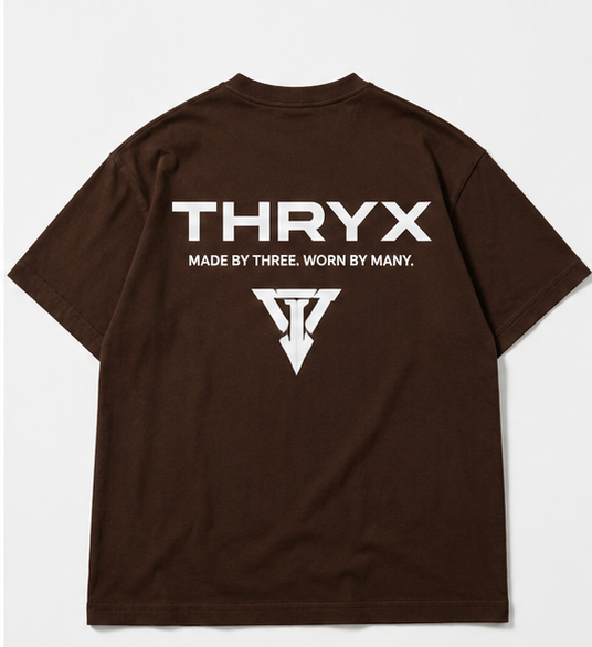 thryx oversized tee – brown thryx oversized tee – brown