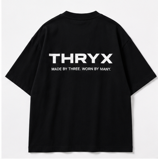 thryx oversized tee black thryx oversized tee black