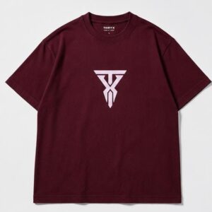 thryx oversized tee – maroon